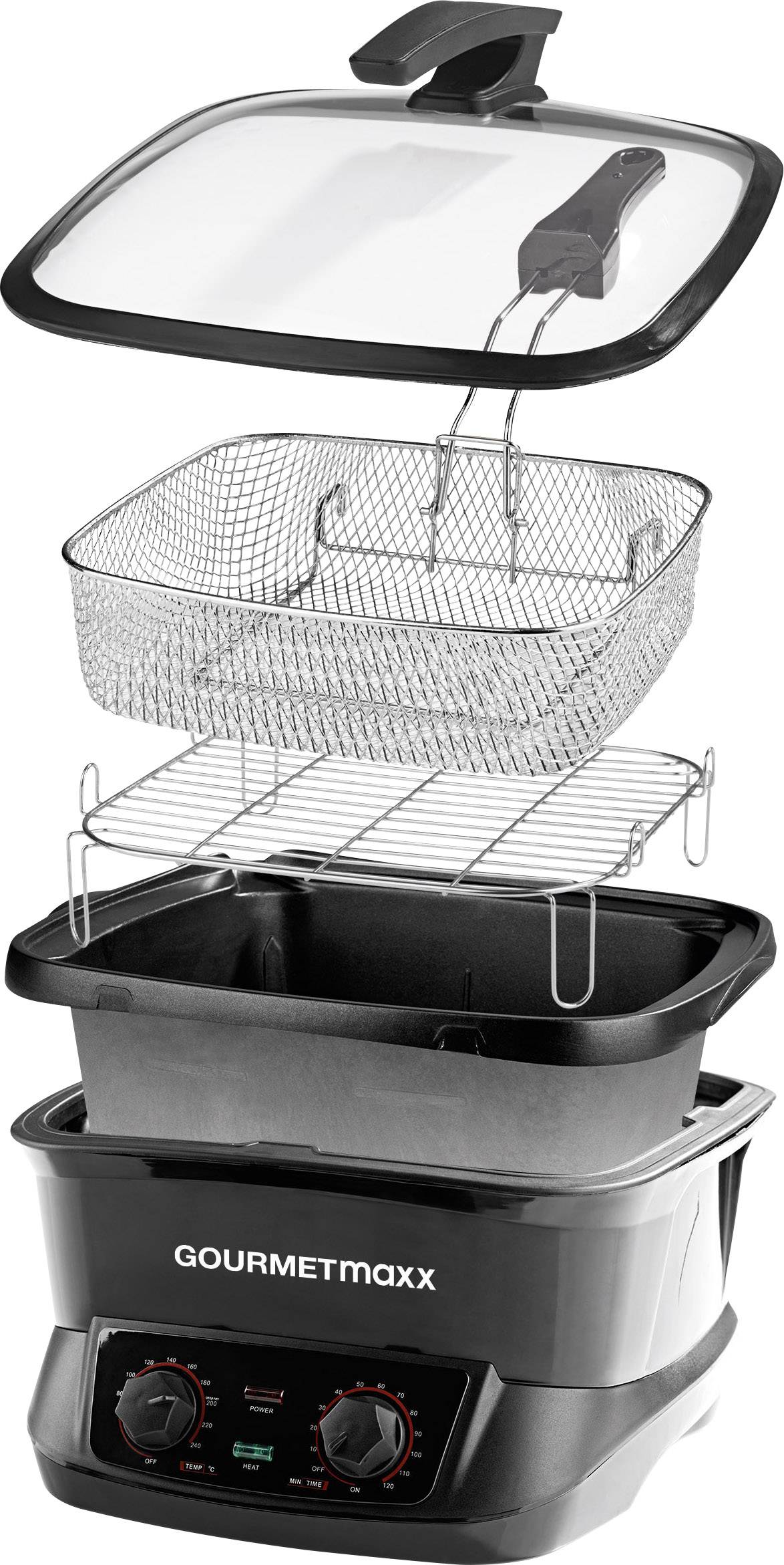 GourmetMaxx 03388 Multikocher Schwarz