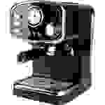 GourmetMaxx Barista Retro Espressomaschine mit Siebträger Schwarz 1100 W