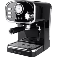 GourmetMaxx Barista Retro Espressomaschine mit Siebträger Schwarz 1100W GourmetMaxx Barista Retro Espressomaschine mit Siebträger Schwarz 1100W
