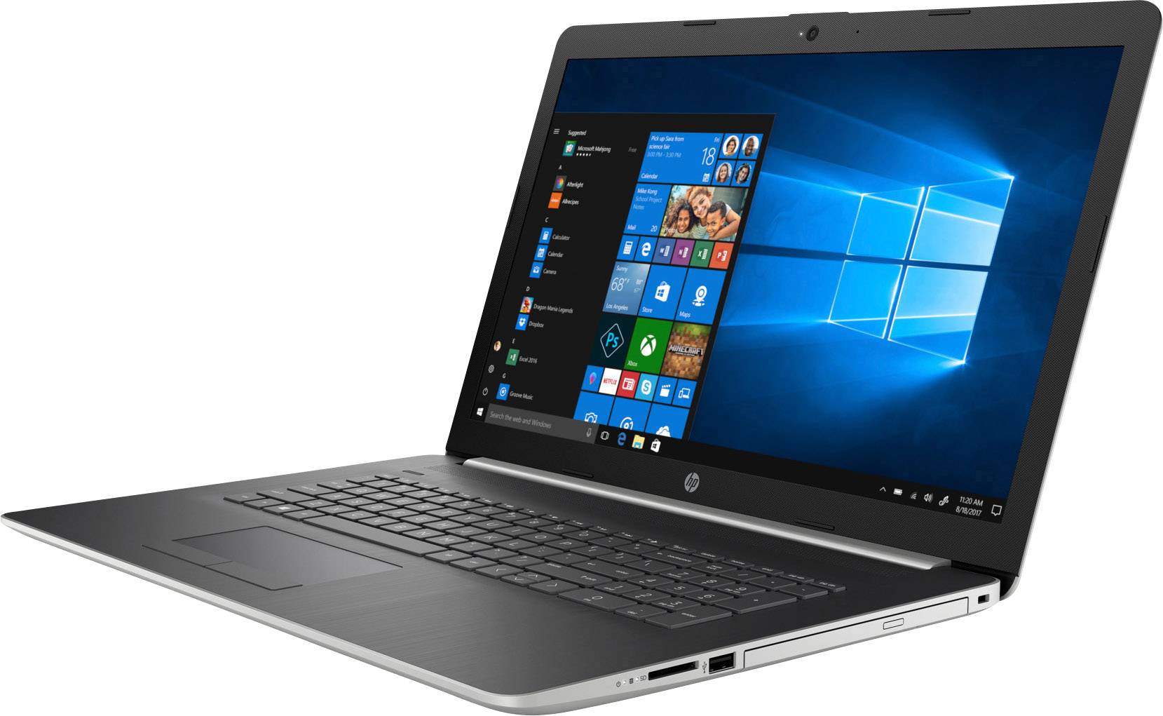 HP 17-ca1451ng 43.9cm (17.3 Zoll) Notebook AMD Ryzen 5 3500U 16GB 256GB SSD AMD Radeon Vega Graphics Vega 8 Windows® 10 Home