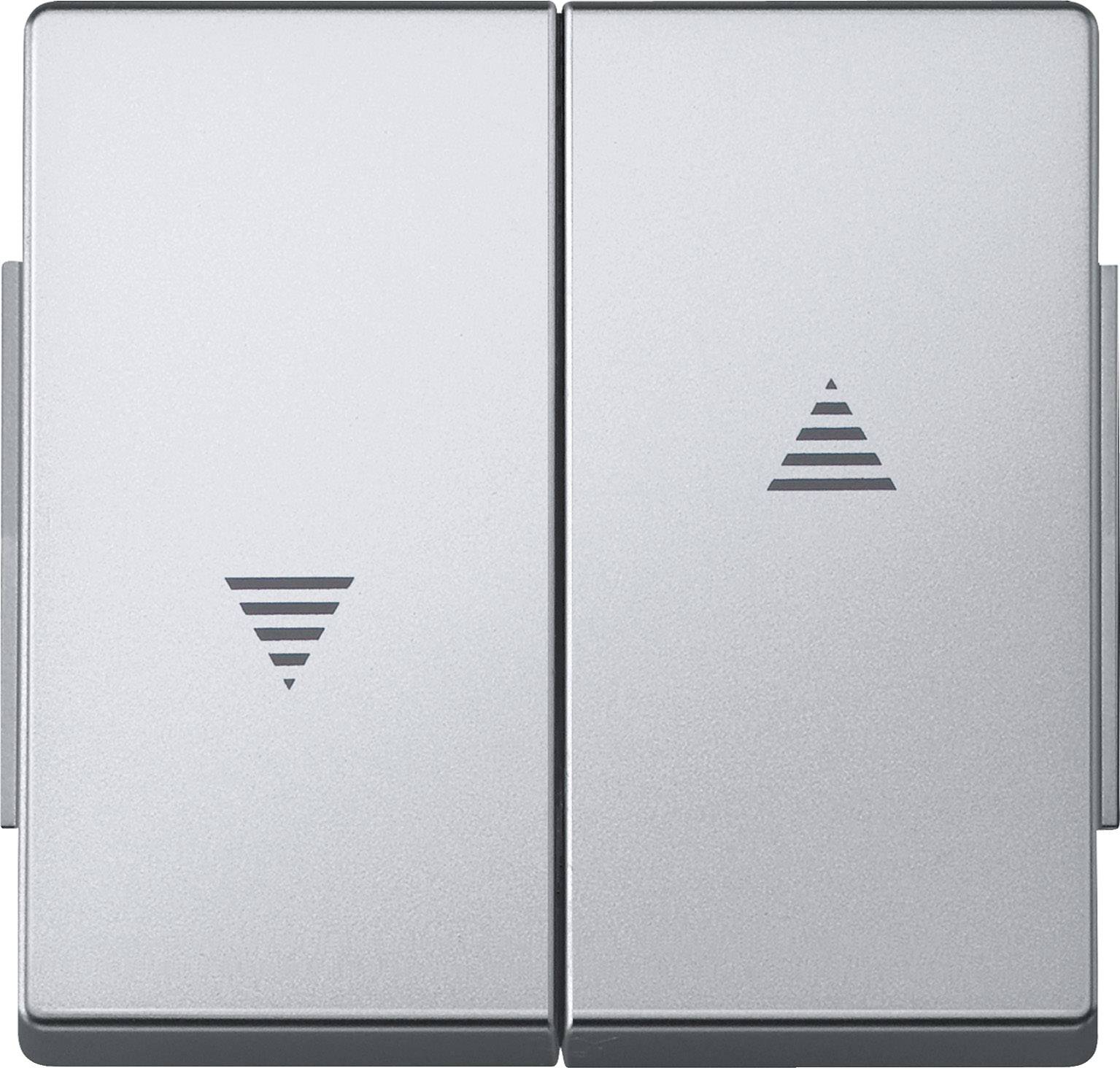 Merten Abdeckung Wechselschalter Aquadesign Aluminium 343460 1St.