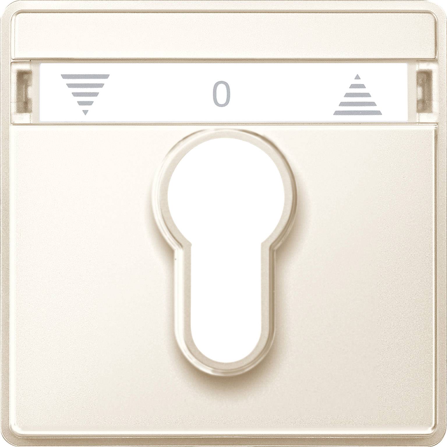 Lichtschalter mit Drehknopf in der Mittelstellung, Pfeile zeigen Auf- und Abwärtspositionen an.