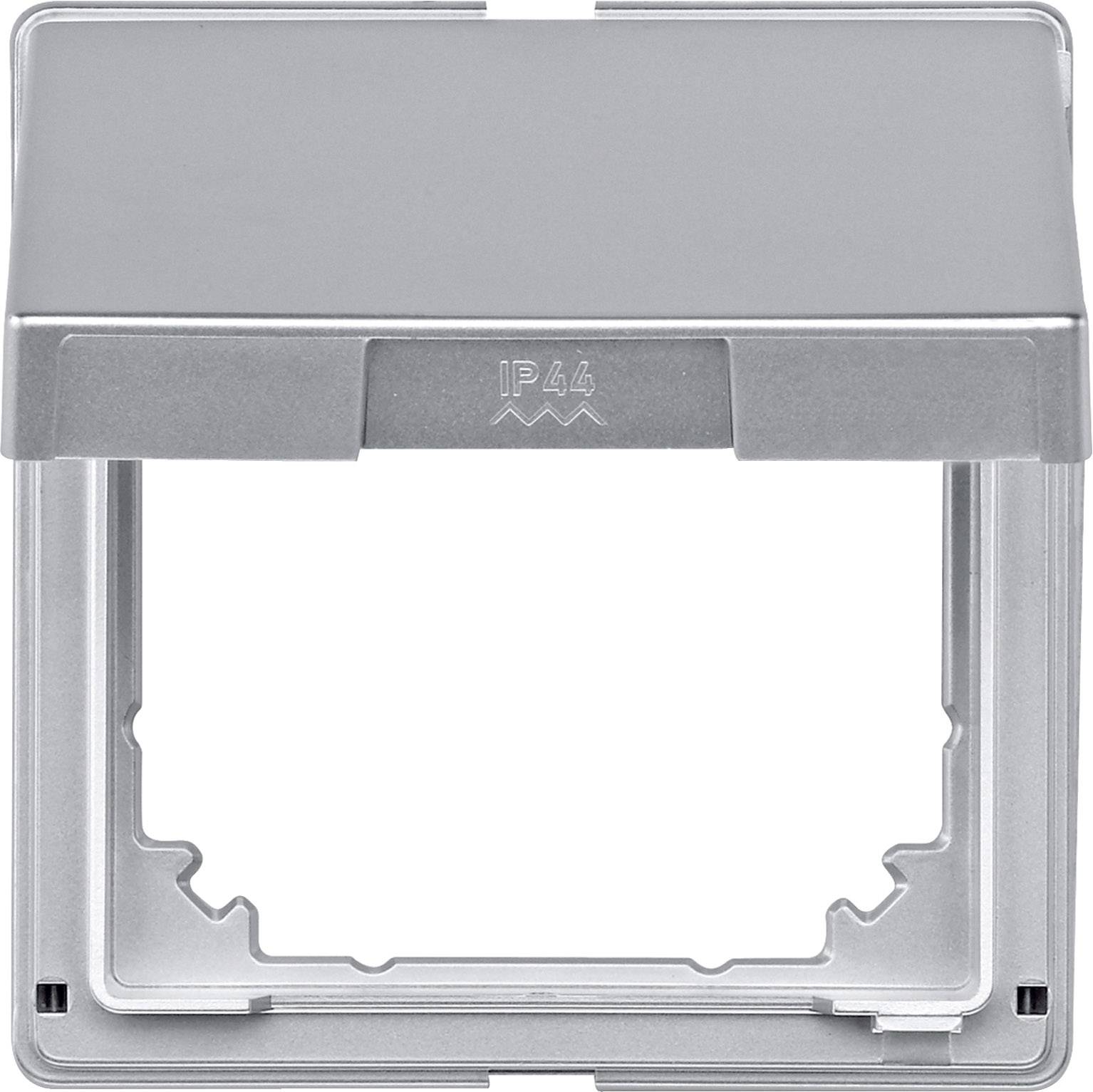 Merten Zwischenrahmen Abdeckung Aquadesign Aluminium 516560 1St.