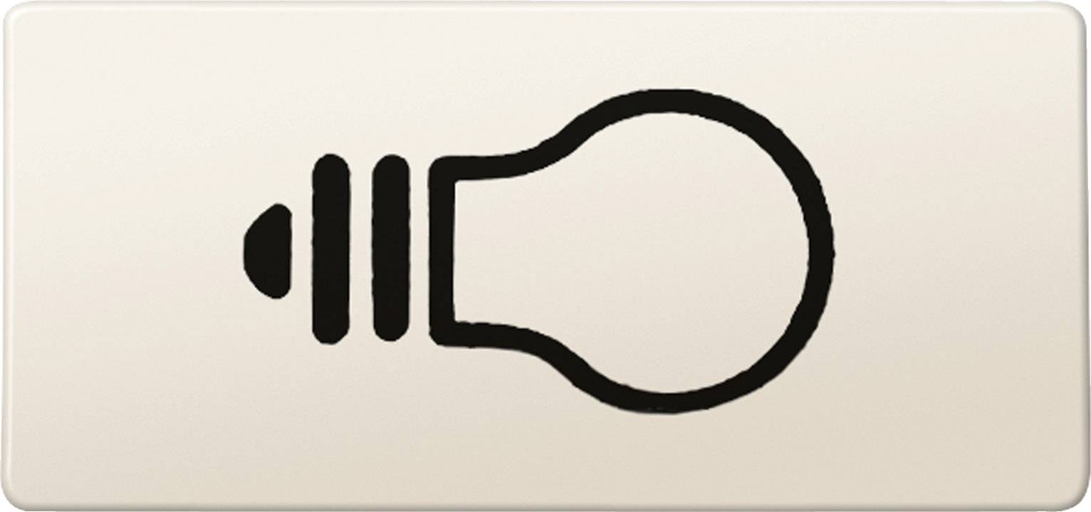 Merten Zubehör Symbolwippe "Licht" System M Weiß 395600