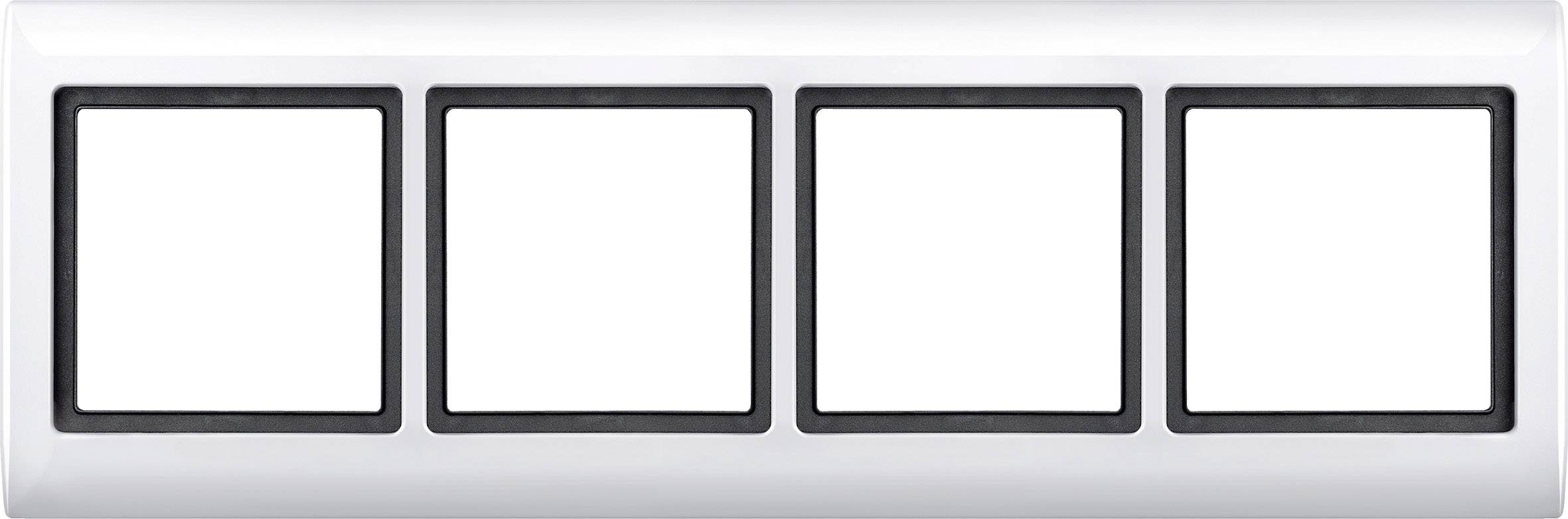 Merten Rahmen Abdeckung Aquadesign Polarweiß 400419 1St.