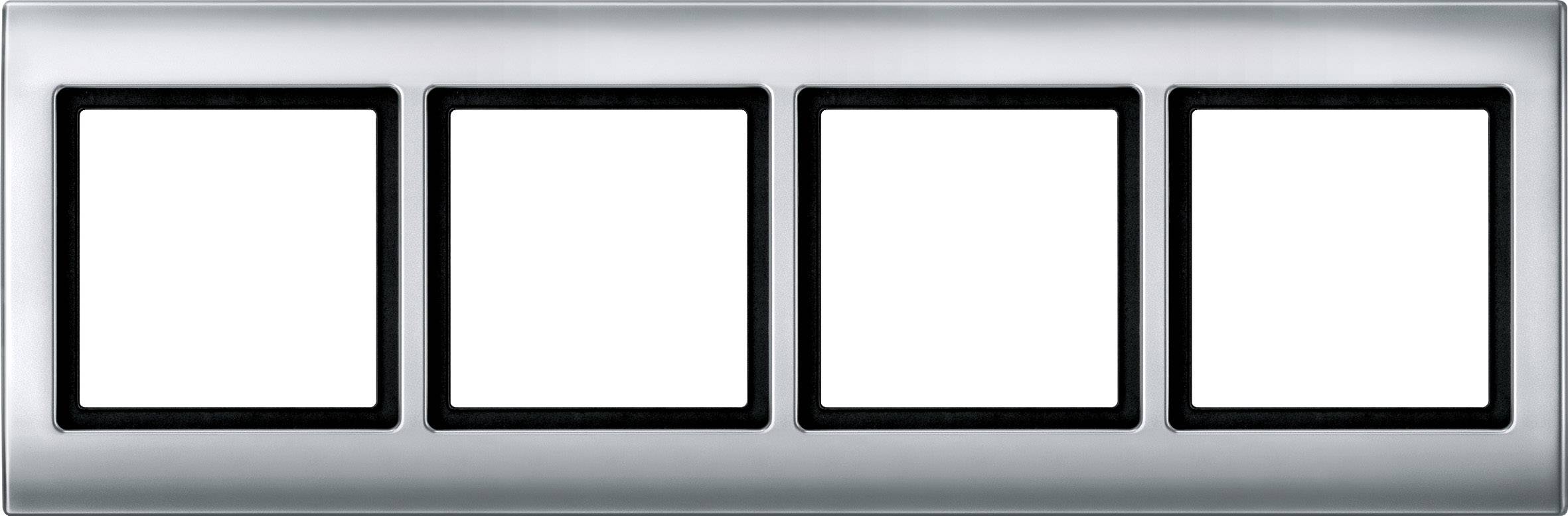 Merten Rahmen Abdeckung Aquadesign Aluminium 400460 1St.