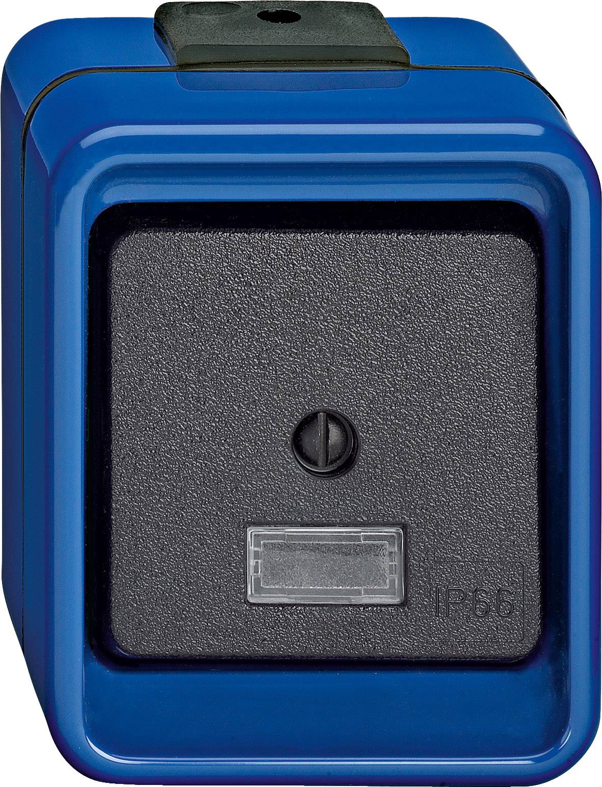 Merten Komplett Kreuzschalter Blau 370775 1 St.