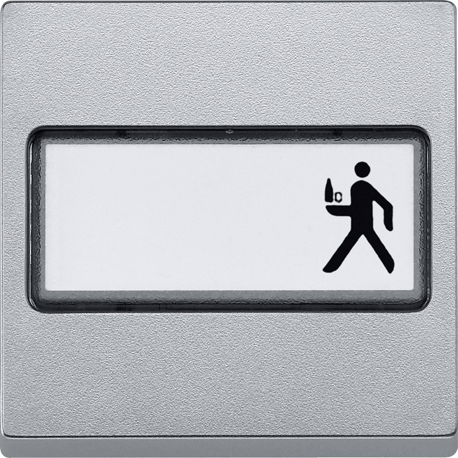 Merten Abdeckung Wechselschalter System M Aluminium 433360 1St.