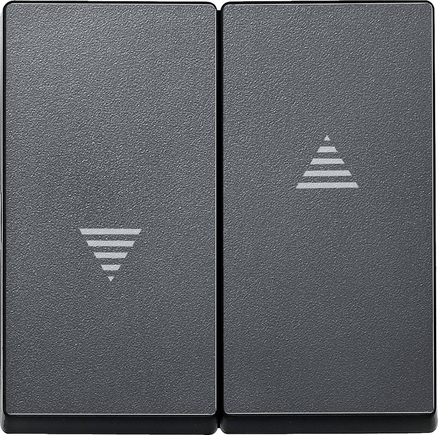 Merten Abdeckung Wechselschalter System M Anthrazit 435514 1St.