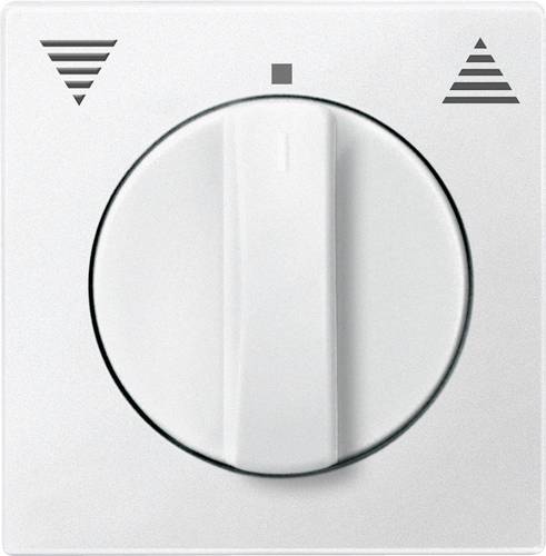 Système m plaque centrale pour volets roulants commutateur de arrêt insert anatomique de, blanc, 569819 - Merten