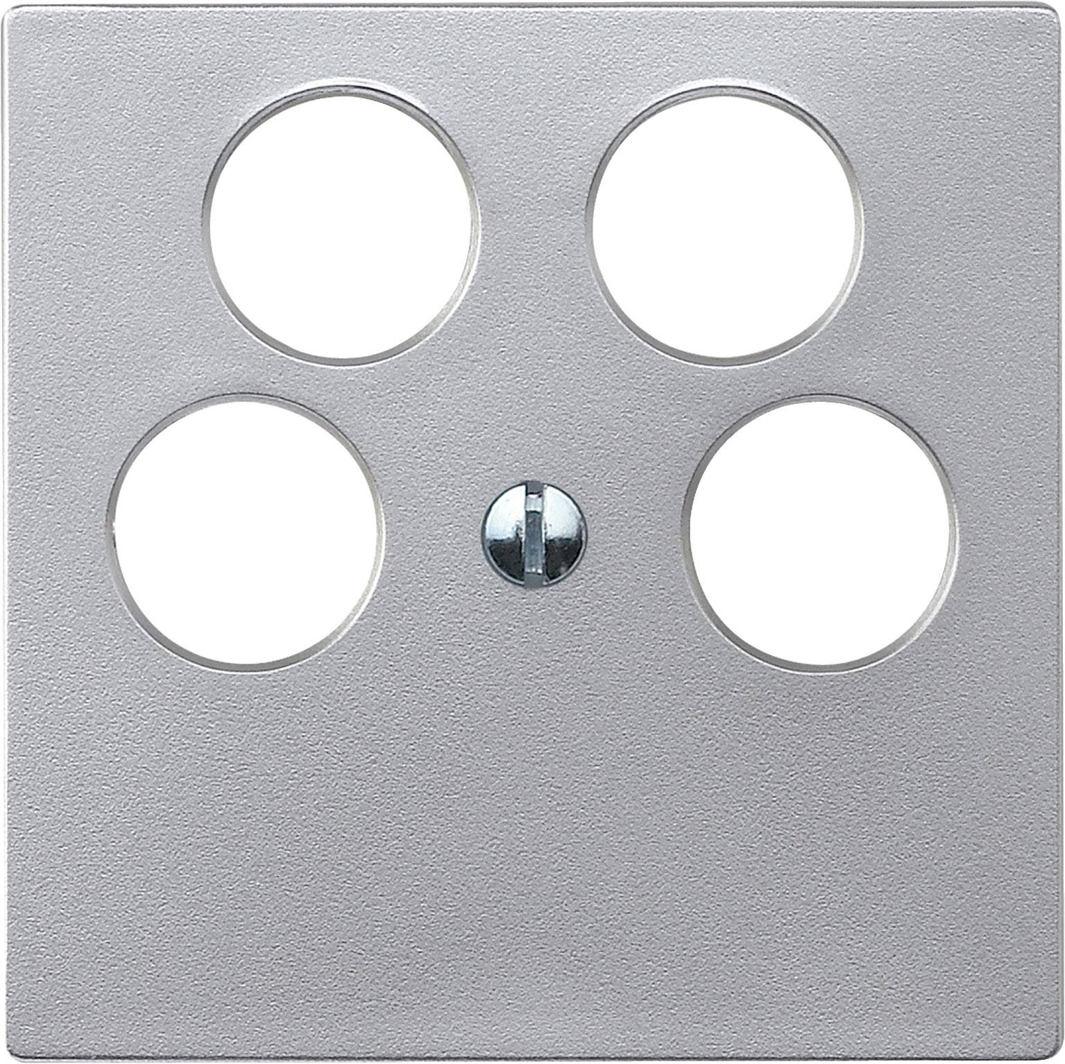 Merten Abdeckung System M Aluminium 295360 1St.