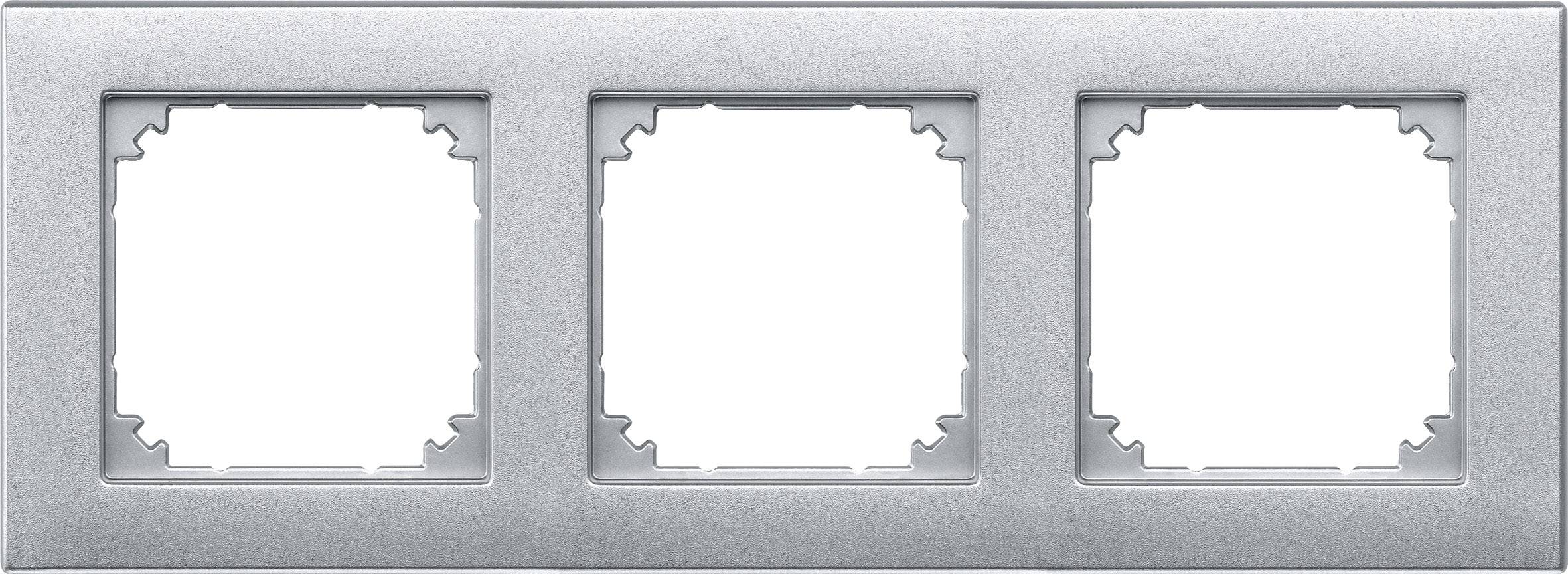 Merten Rahmen Abdeckung System M Aluminium 486360 1 St.