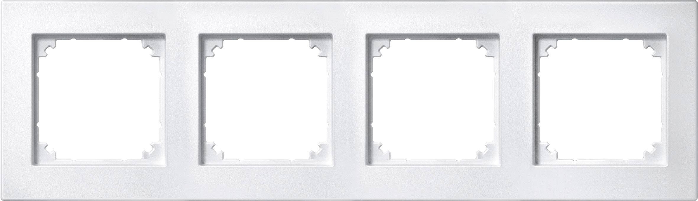 Merten Rahmen Abdeckung System M Polarweiß 486419 1 St.