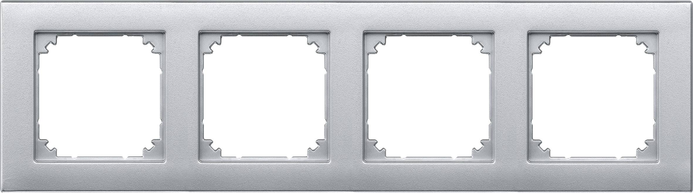 Merten Rahmen Abdeckung System M Aluminium 486460 1 St.
