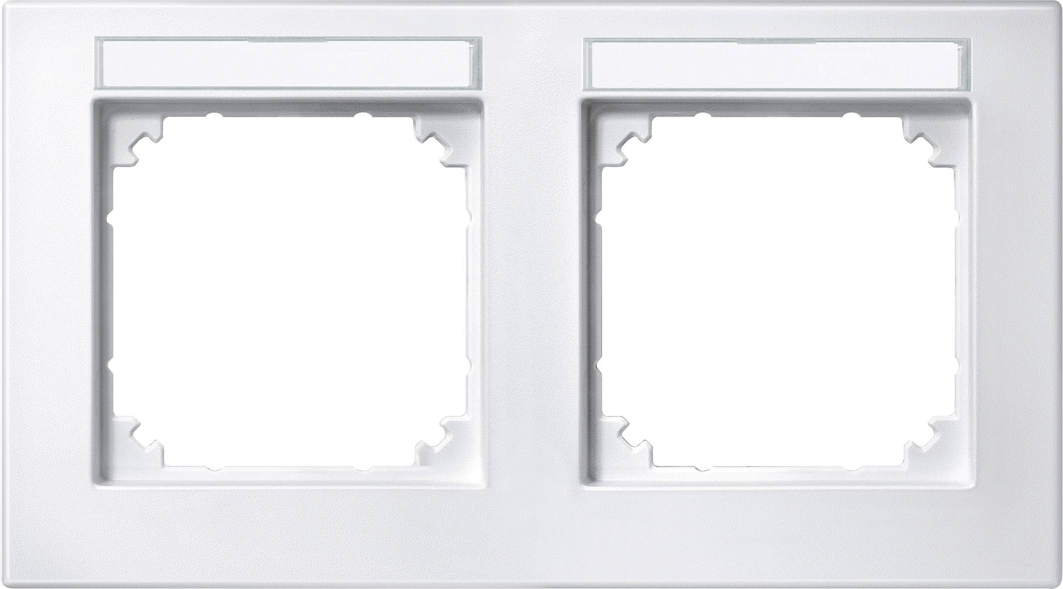 Merten Rahmen Abdeckung System M Polarweiß 472219 1St.