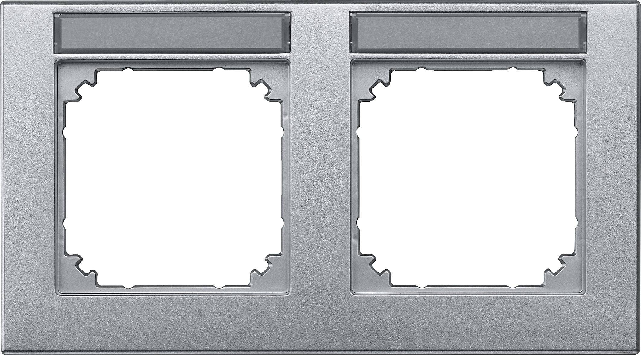 Merten Rahmen Abdeckung System M Aluminium 472260 1St.