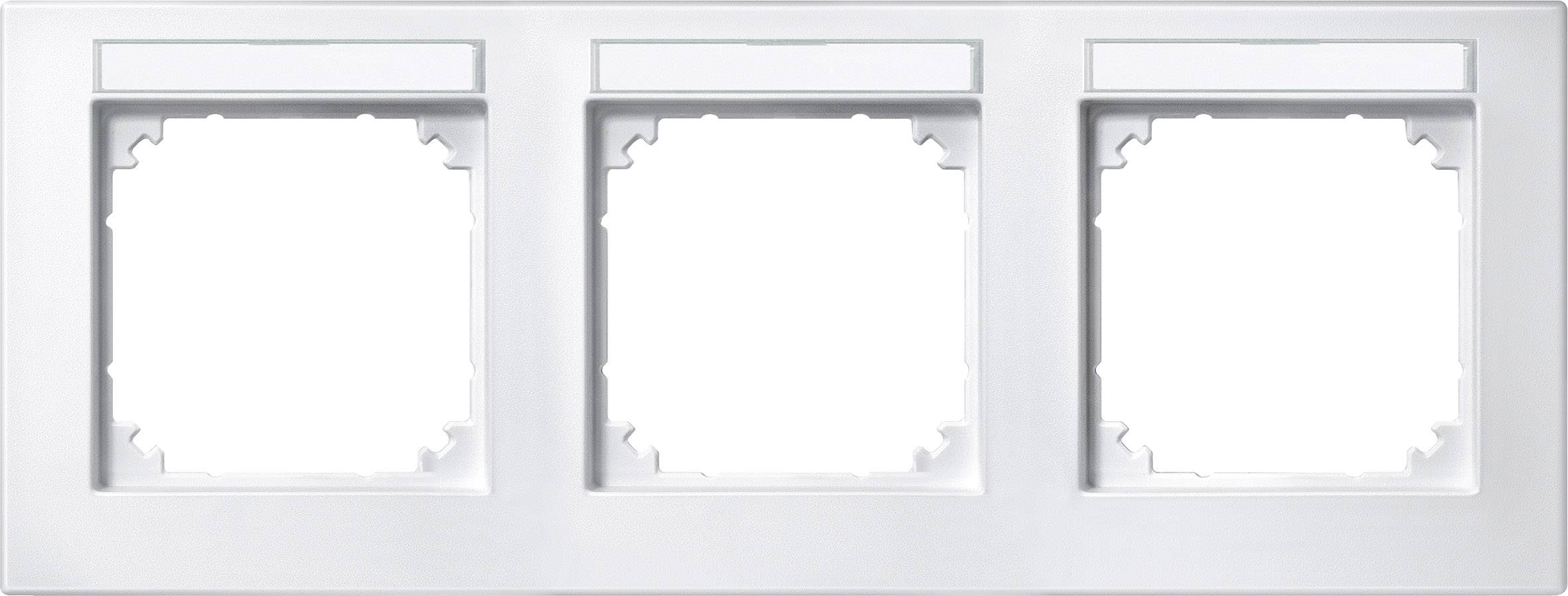 Merten Rahmen Abdeckung System M Polarweiß 472319 1St.