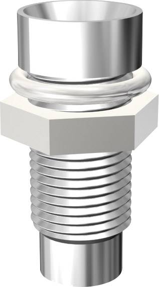 Metallschraube mit zylindrischem Kopf und Gewinde.