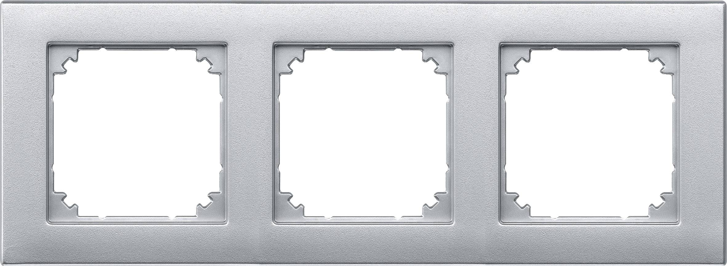 Merten Rahmen Abdeckung System M Aluminium 488360 1St.