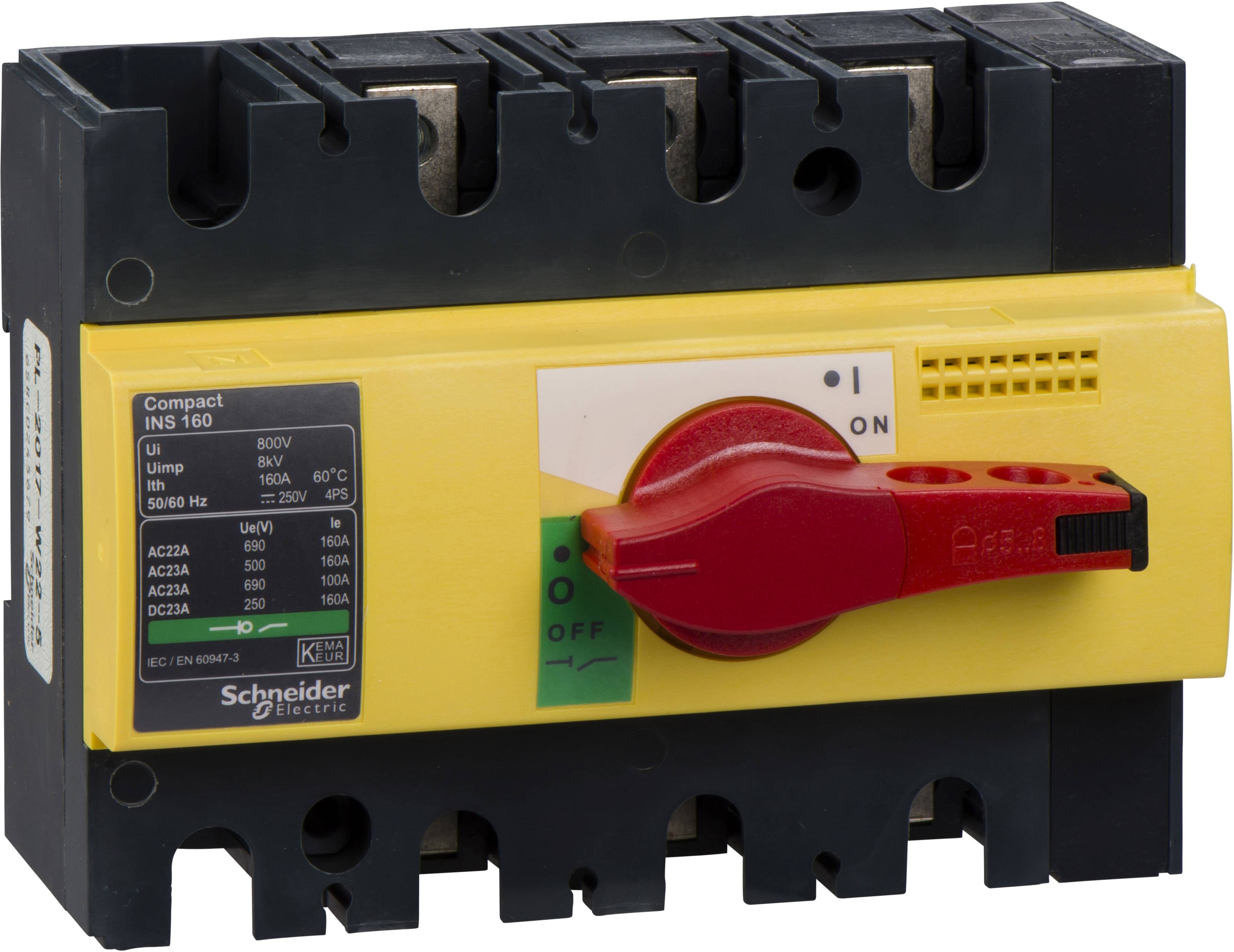 Schneider Electric 28928 Lasttrennschalter 160A 125 V/DC, 690 V/AC 1St.