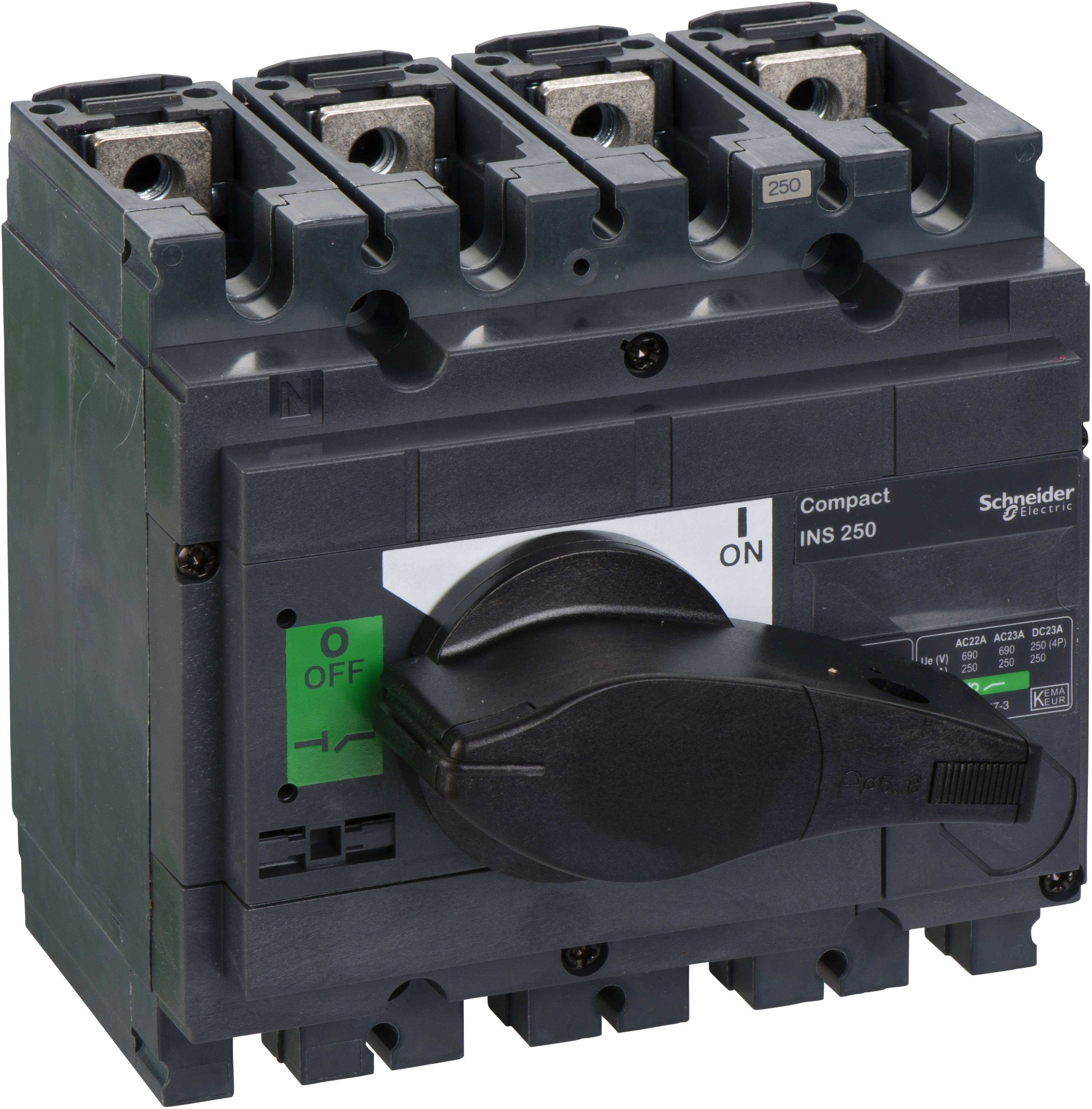 Schneider Electric 31107 Lasttrennschalter 250A 250 V/DC, 690 V/AC 1St.