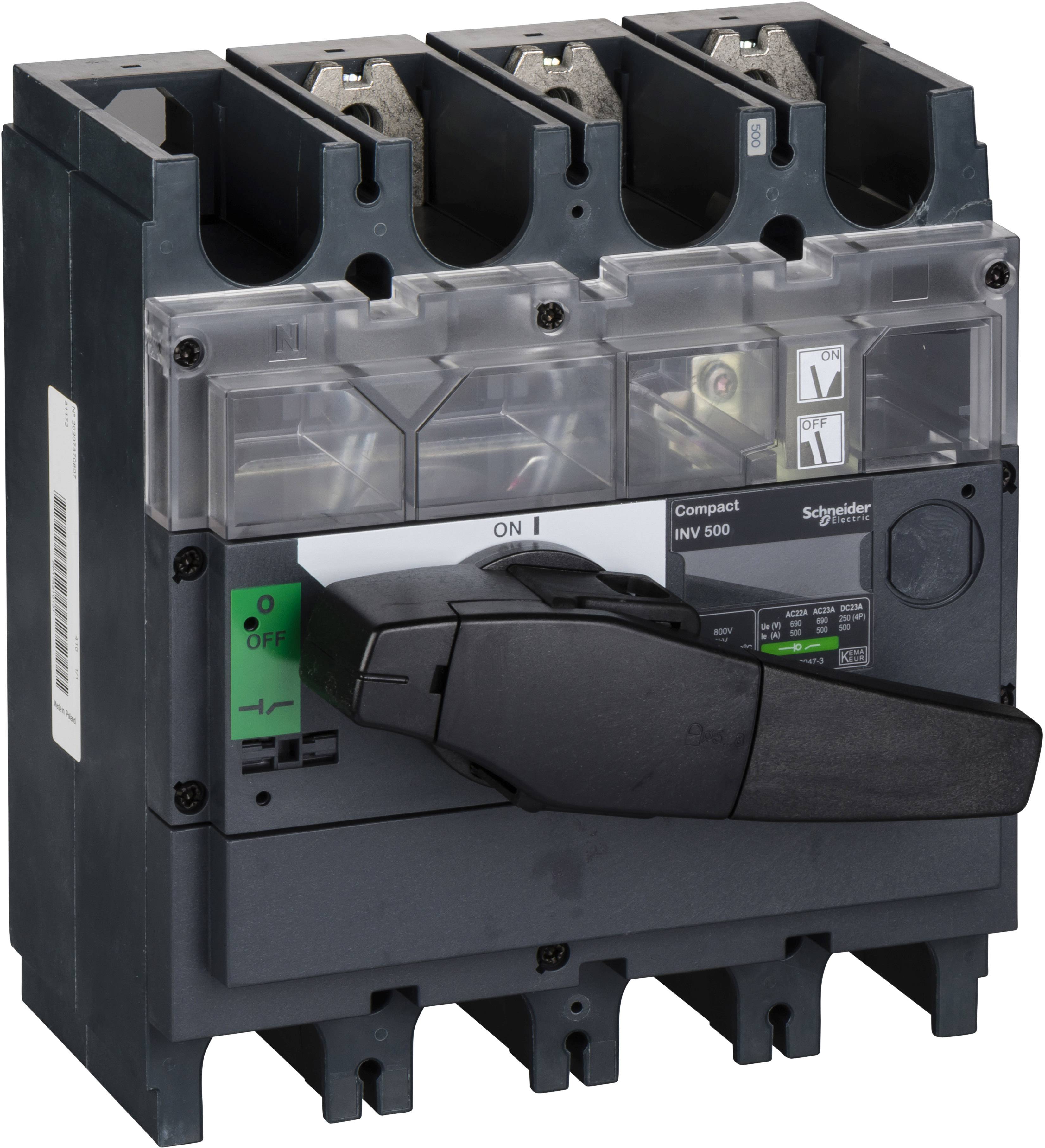 Schneider Electric 31172 Lasttrennschalter 500A 125 V/DC, 690 V/AC 1St.
