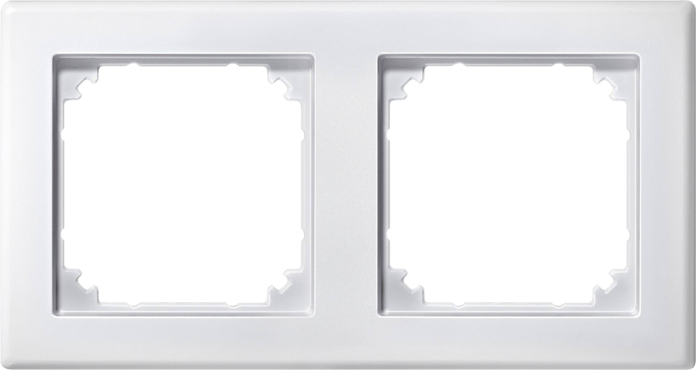 Merten Rahmen Abdeckung System M Polarweiß 462219 1St.