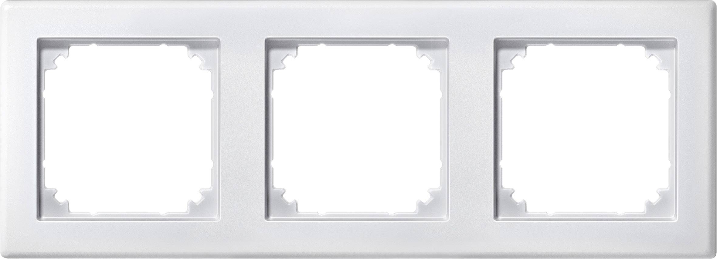 Merten Rahmen Abdeckung System M Polarweiß 462319 1St.