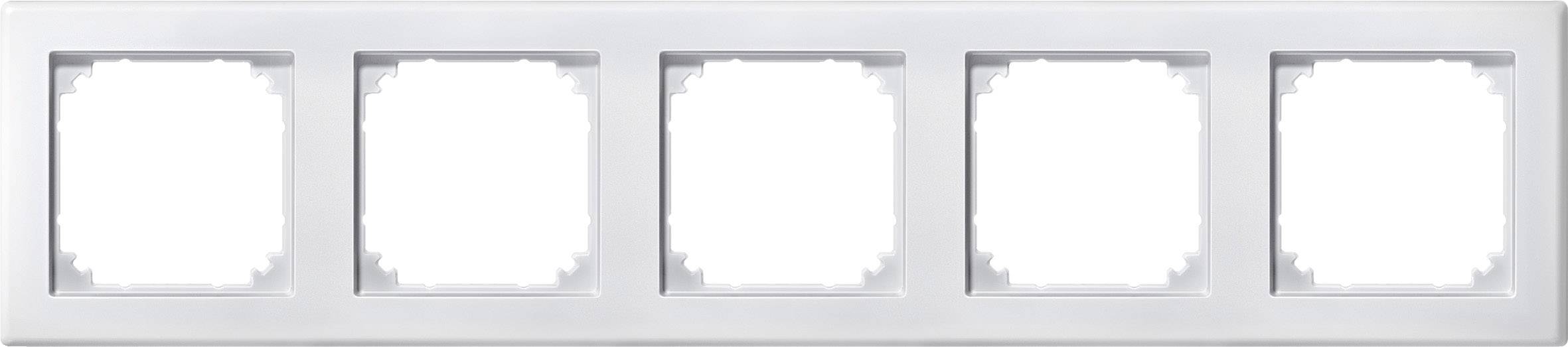 Merten Rahmen Abdeckung System M Polarweiß 462519 1St.