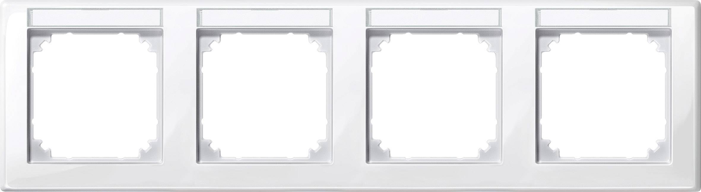 Merten Rahmen Abdeckung System M Polarweiß 471419 1St.