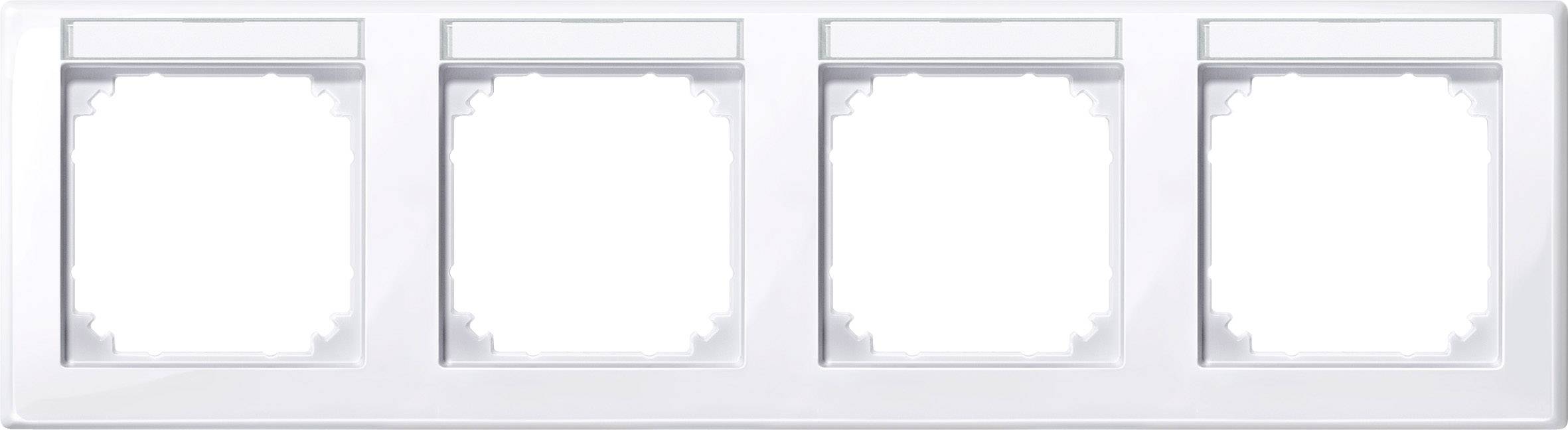 Merten Rahmen Abdeckung System M Weiß 471425 1St.