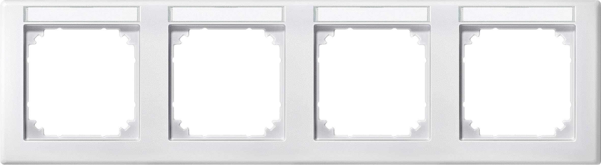 Merten Rahmen Abdeckung System M Polarweiß 473419 1St.
