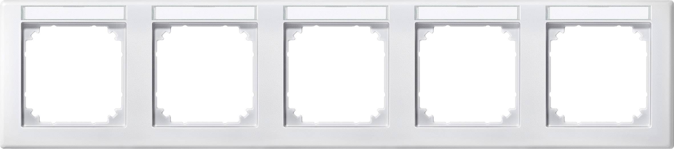 Merten Rahmen Abdeckung System M Polarweiß 473519 1St.