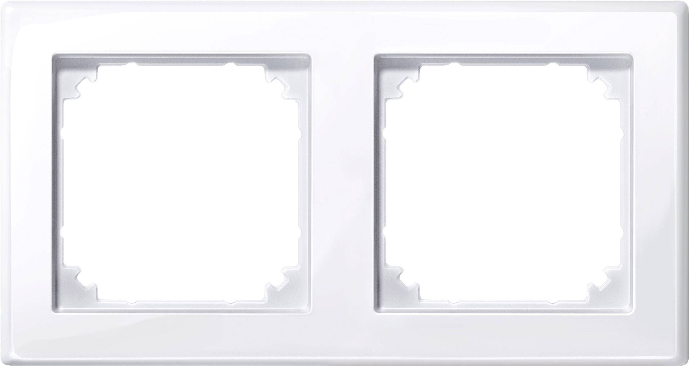 Merten Rahmen Abdeckung System M Weiß 478225 1St.