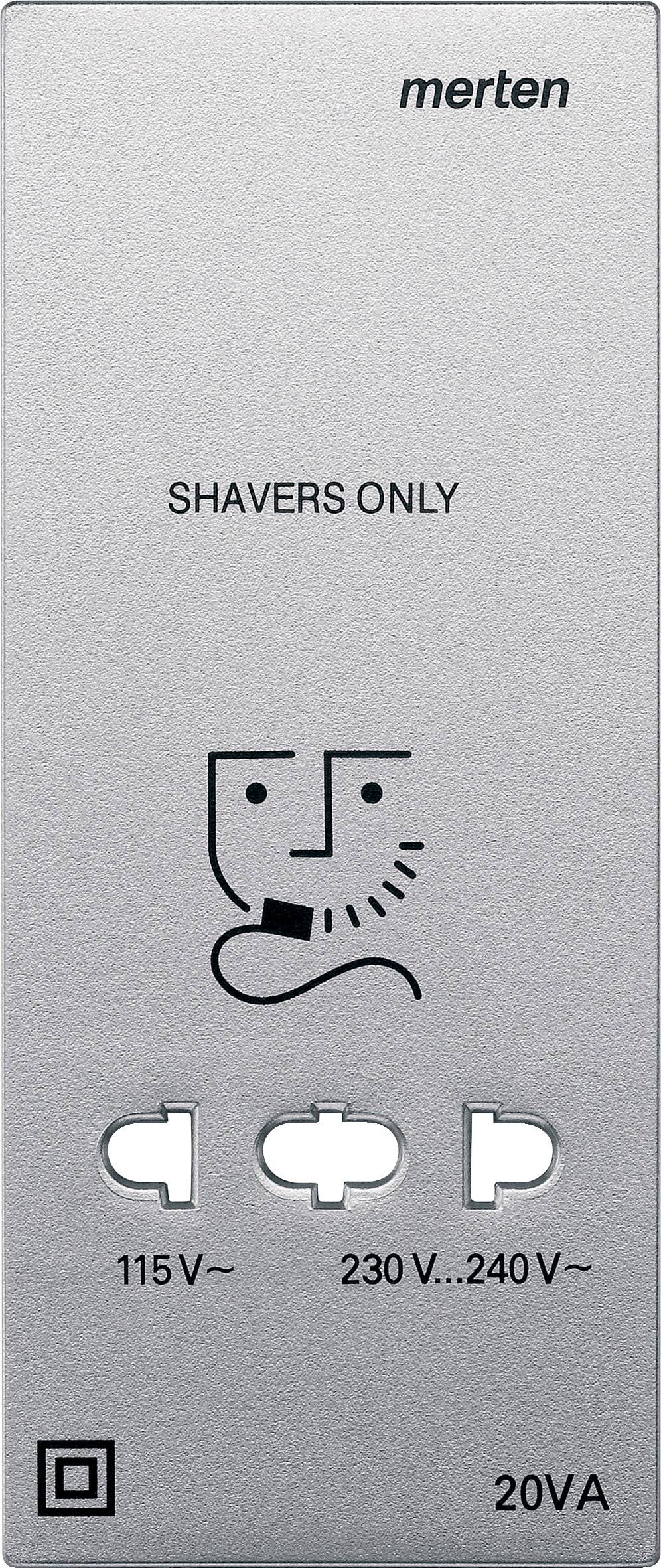 Merten Abdeckung System M Aluminium 213560 1St.