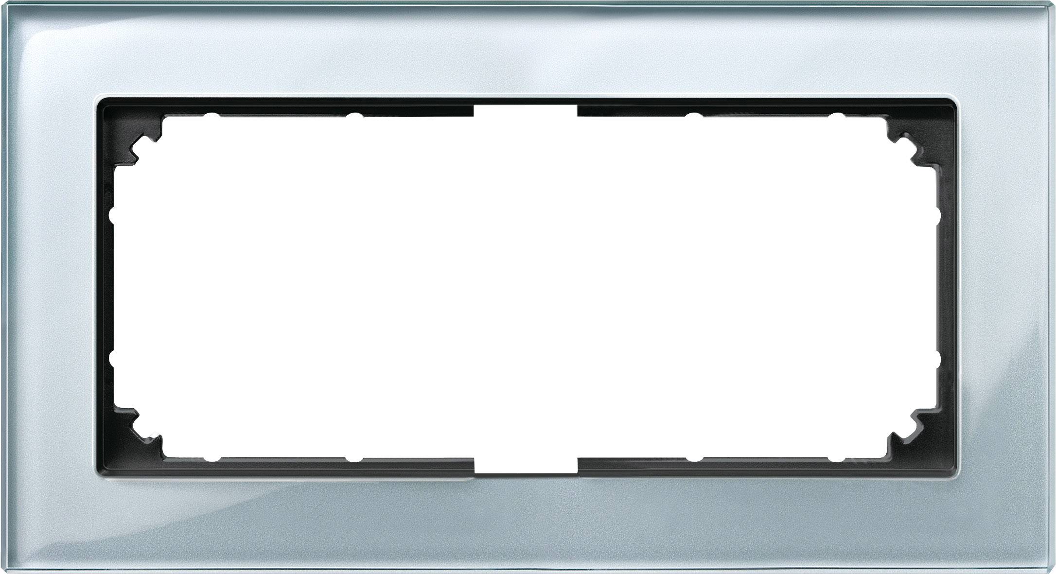 Merten Rahmen Abdeckung System M Silber 487860 1St.