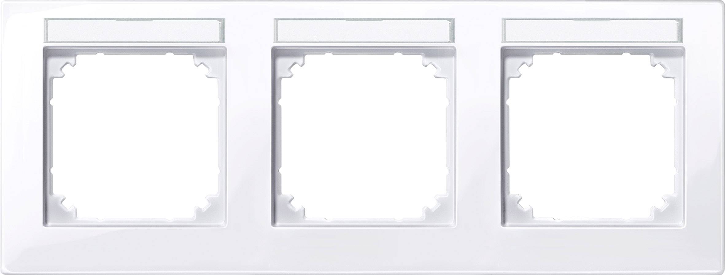 Merten Rahmen Abdeckung System M Weiß 514325 1St.