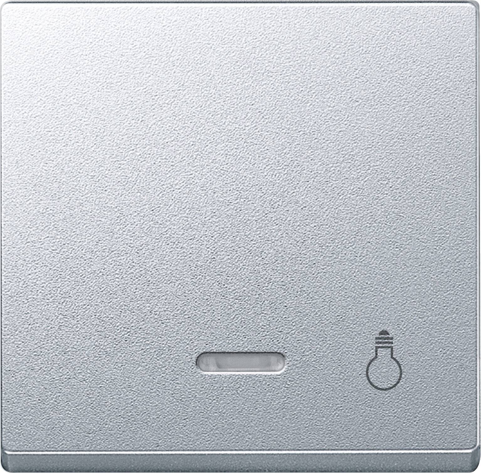 Merten Abdeckung Wechselschalter System M Aluminium 430960 1St.