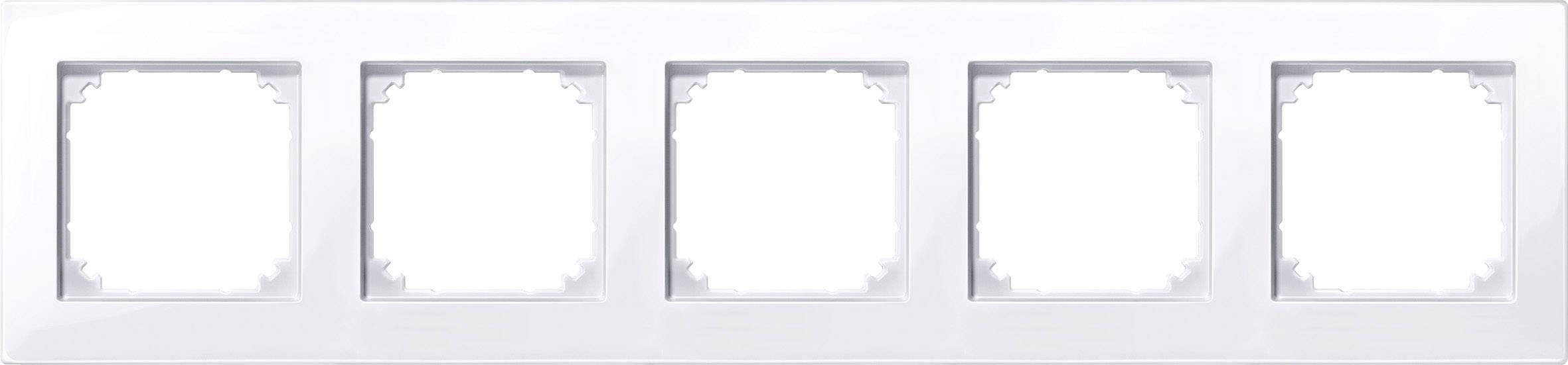 Merten Rahmen Abdeckung System M Weiß 515525 1St.