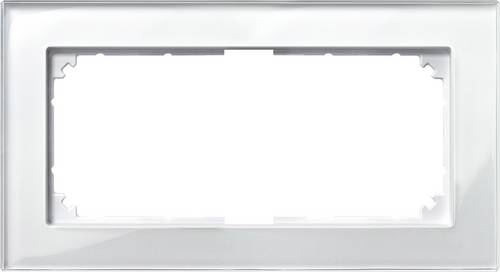 Merten Rahmen Abdeckung System M Brillant-Weiß 487819 1St.