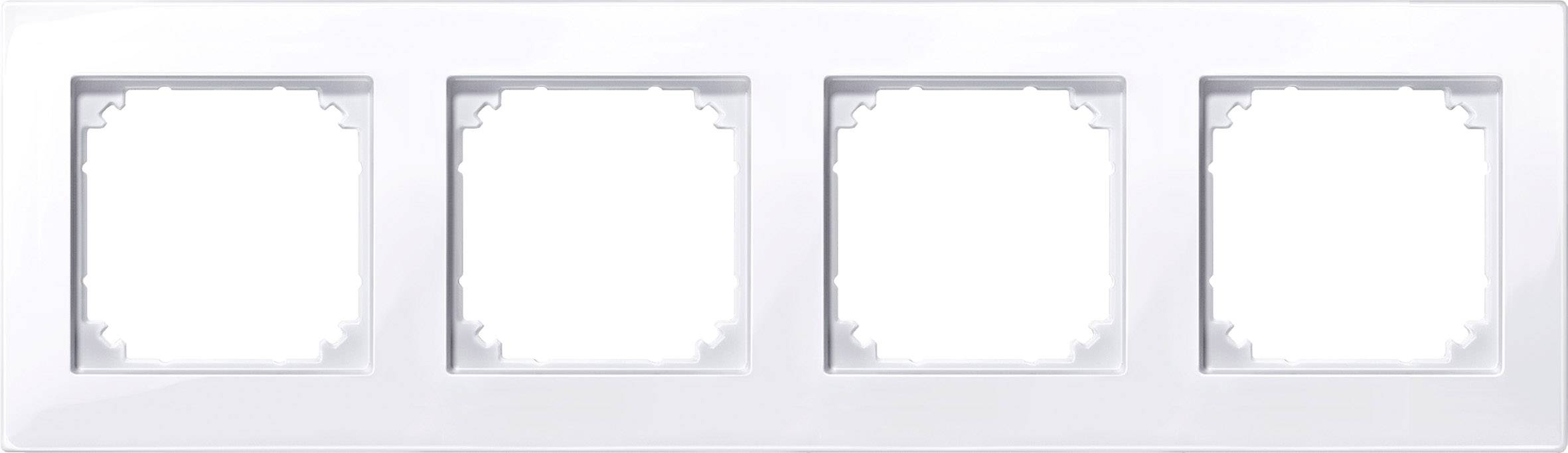 Merten Rahmen Abdeckung System M Weiß 515425 1St.