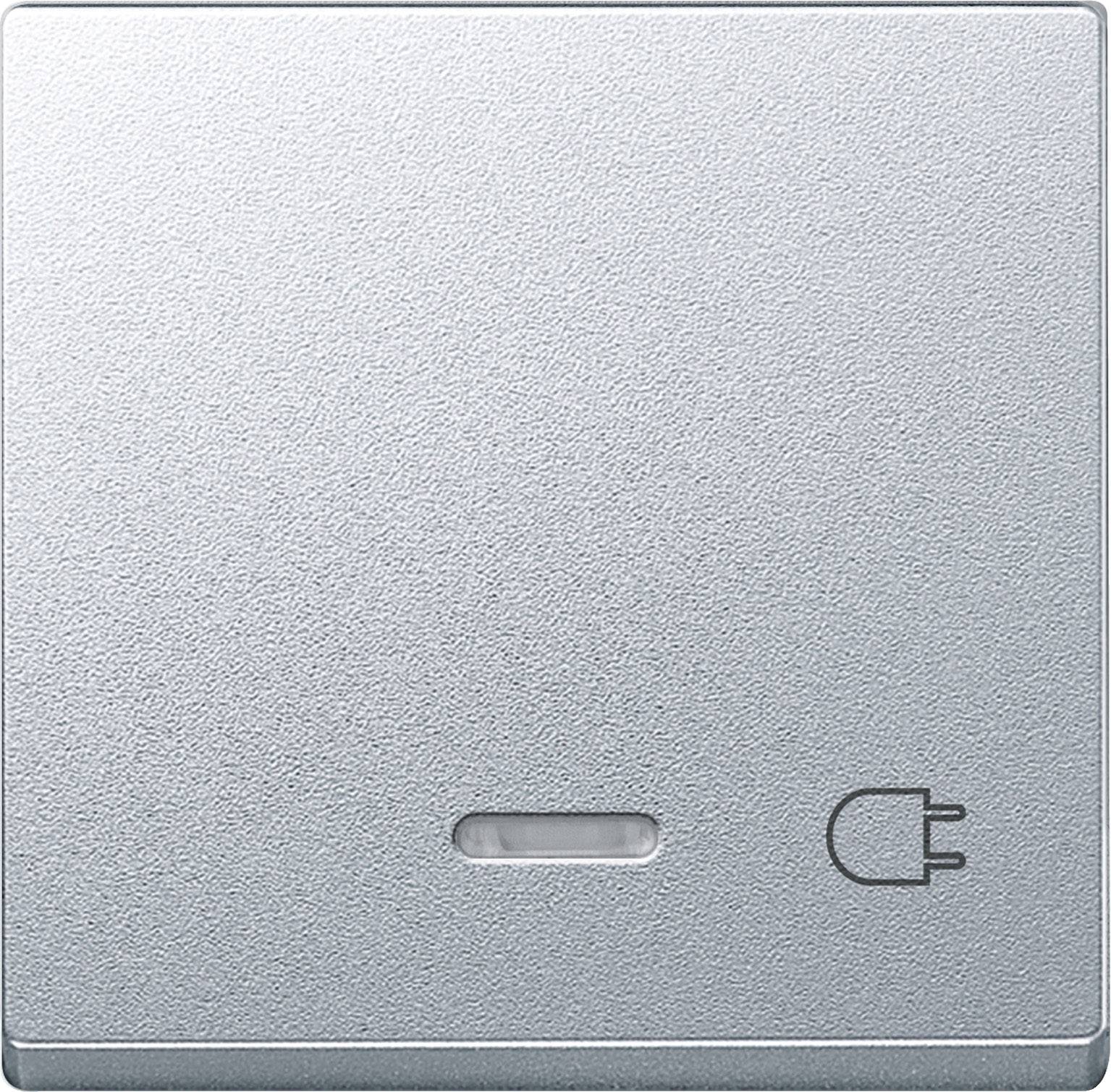 Merten Abdeckung Wechselschalter System M Aluminium 431760 1St.