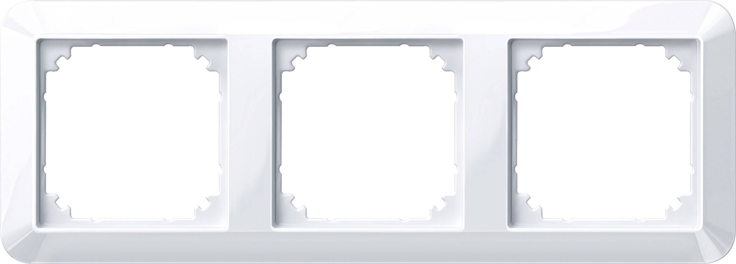 Merten Rahmen Abdeckung System M Weiß 389325 1St.