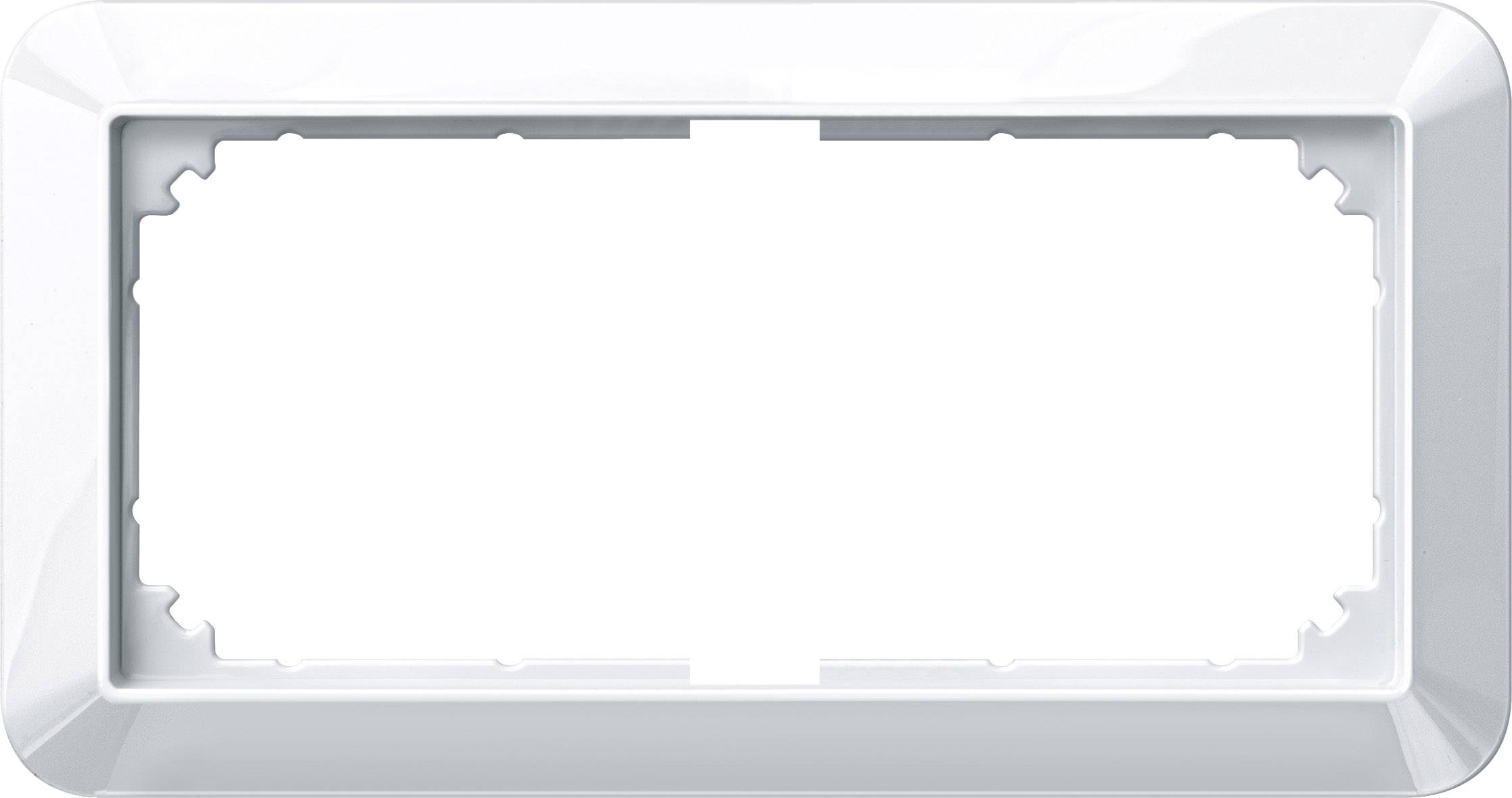 Merten Rahmen Abdeckung System M Polarweiß 389819 1St.