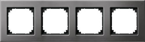 Merten Rahmen Abdeckung System M Rhodium-Grau 475414