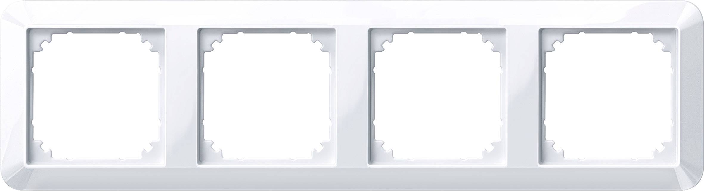 Merten Rahmen Abdeckung System M Weiß 389425 1 St.