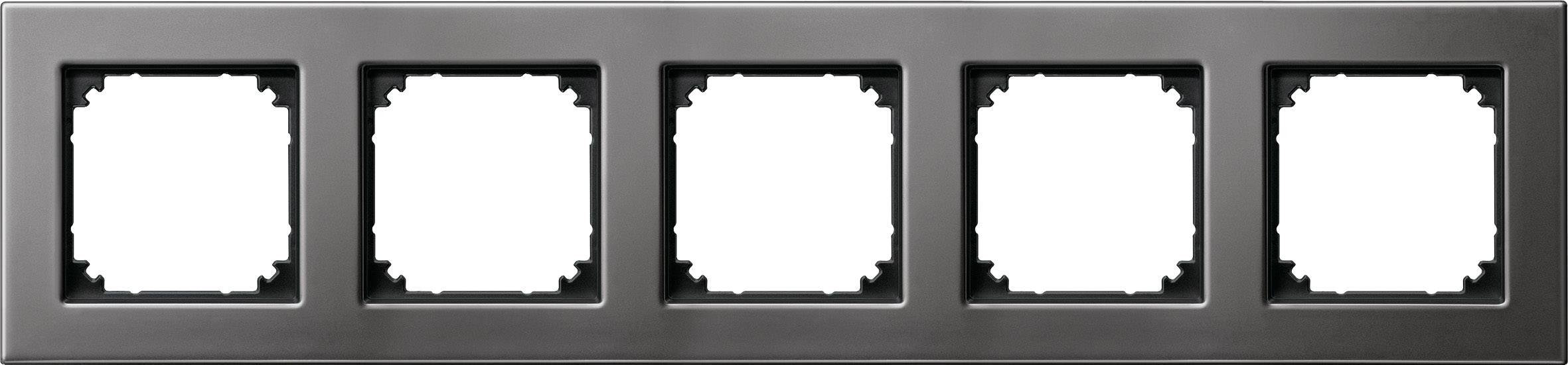 Merten Rahmen Abdeckung System M Rhodium-Grau 475514 1St.