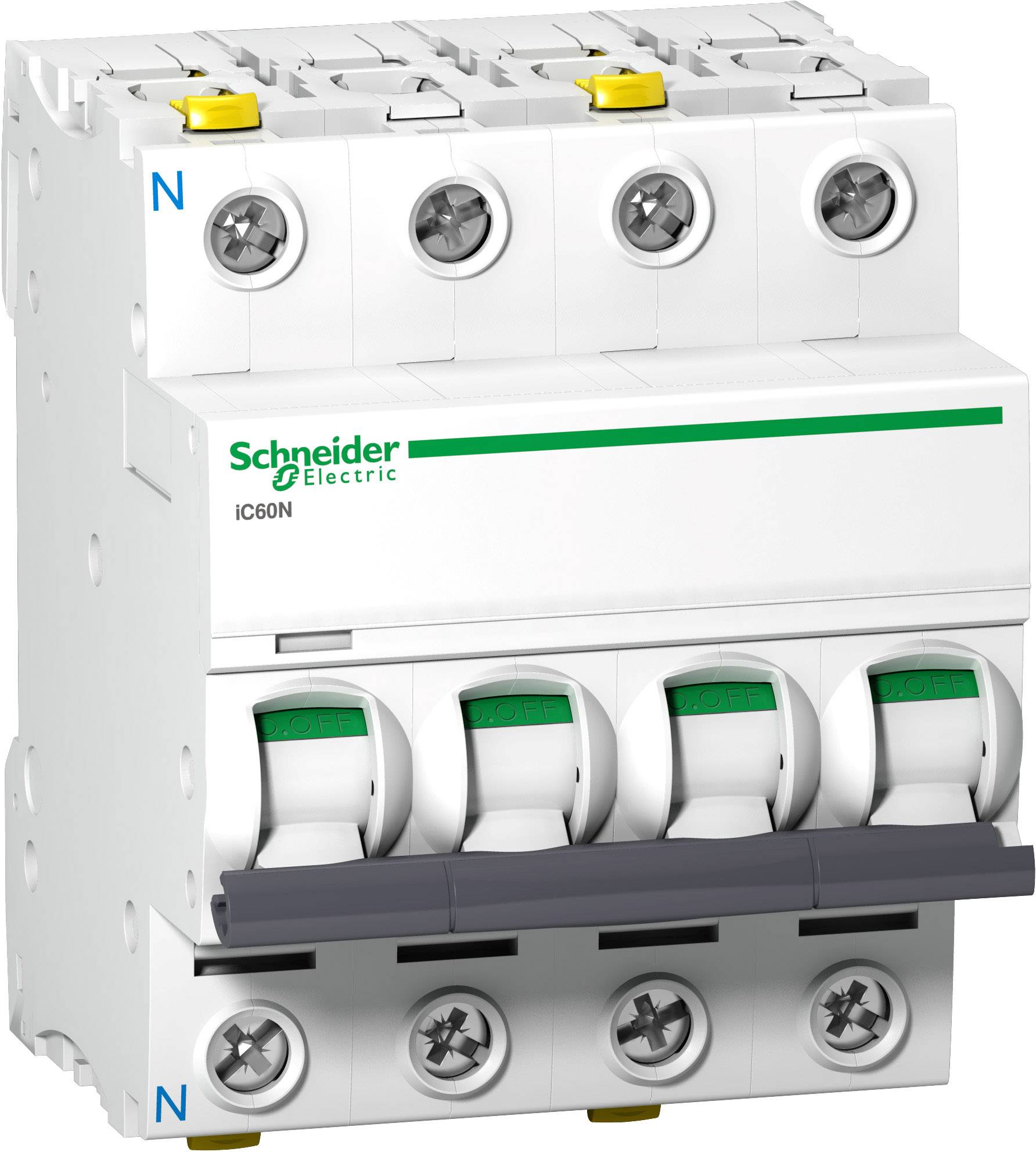Schneider Electric iC60N 3-poliger Leistungsschalter.