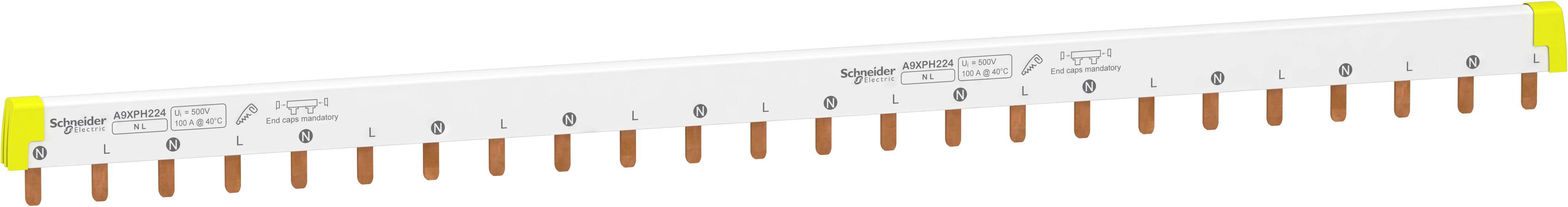 Ein einphasiger Leitungssammelverbinder mit 16 Anschlüssen, typischerweise zur Verteilung elektrischer Energie in Schalttafeln verwendet.