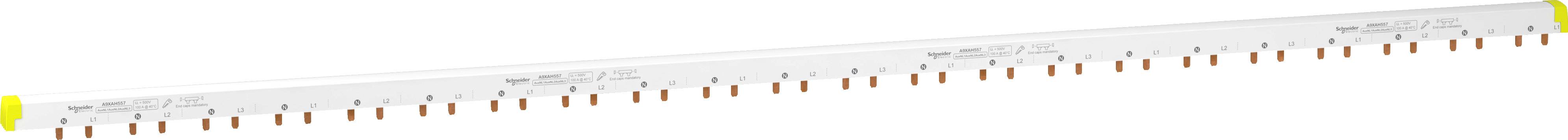 LED-Strip, weiß, mit aufgesetzten LEDs, etwa 40 cm lang, gleichmäßig verteilt. Geeignet für Beleuchtungszwecke in Innenräumen.